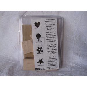 NEW Stampin' Up Two-Step Mini Messages Friend/Celebrate/Thank You/Love Joy Peace